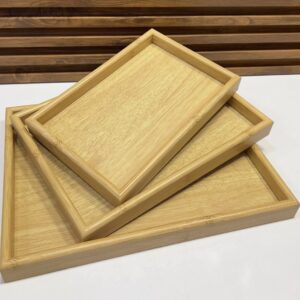 set drvenih tacni od bambusa