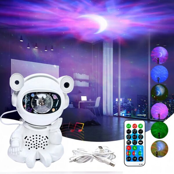 nocna lampa, astronaut sa bluetooth zvucnikom - lampa projektor koja stvara zvezdano nebo, brza prodavnica, online porucivanje beograd