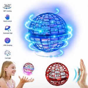 leteca svetleca dron lopta - najbolji pokloni za decije rodjendane od 5 do 8 godina, najbolji pokloni za unuke, rodjendanski pokloni za decu